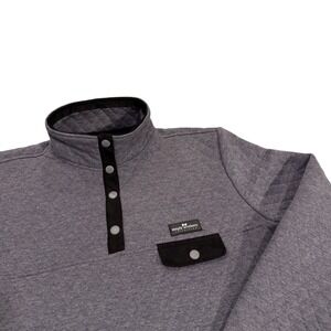 Simply Southern Heather Gray Quilted Snap Pullover Mock Neck XXL‎ Women